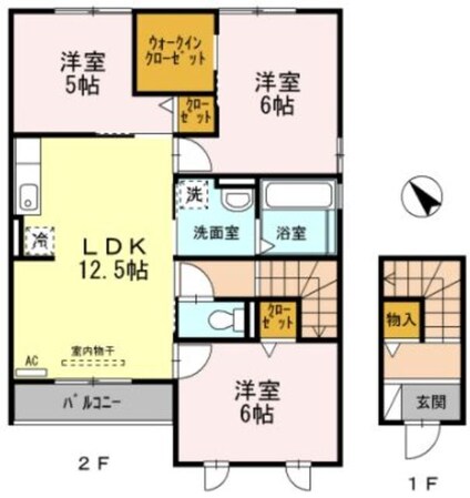 クレール今泉の物件間取画像